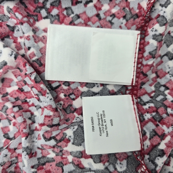 Kasper Red and Black Sleeveless Top - Picture 5 of 7